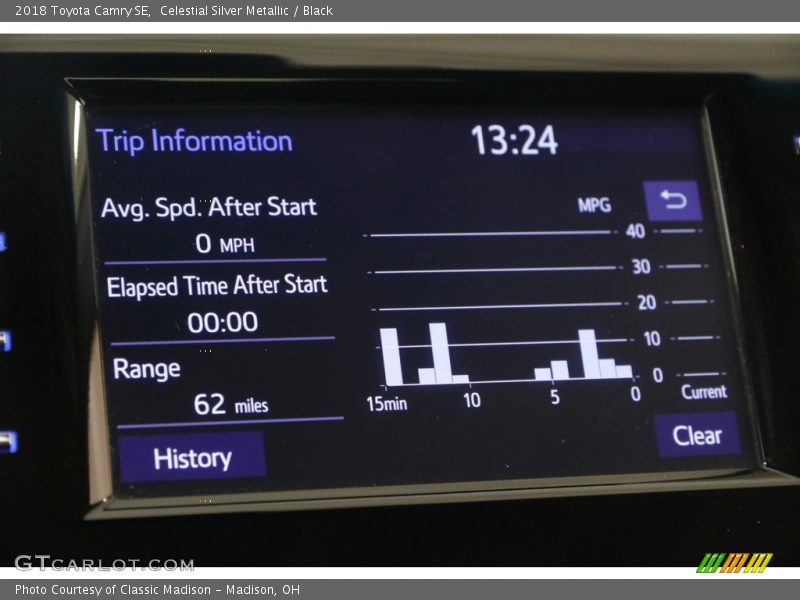 Celestial Silver Metallic / Black 2018 Toyota Camry SE