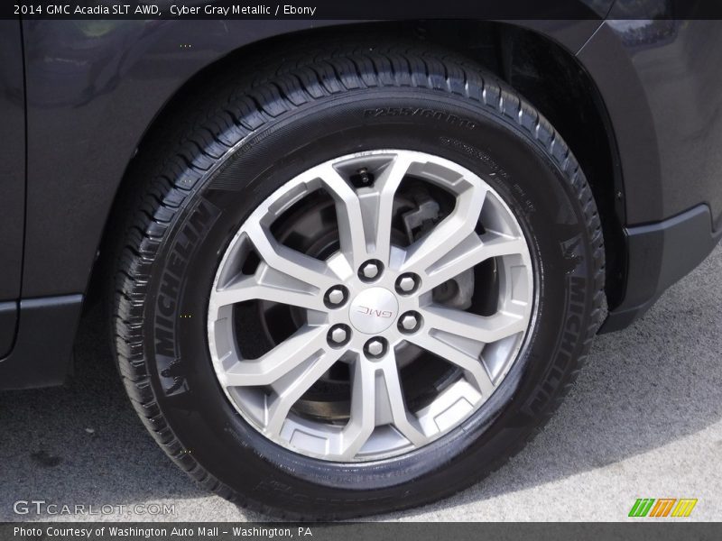 Cyber Gray Metallic / Ebony 2014 GMC Acadia SLT AWD