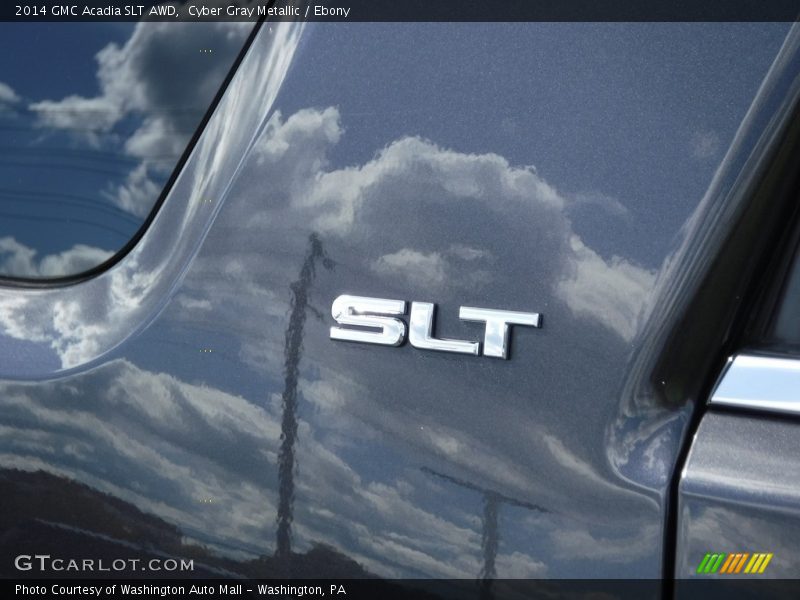 Cyber Gray Metallic / Ebony 2014 GMC Acadia SLT AWD