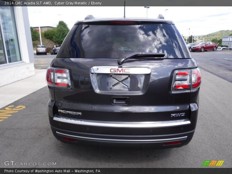 Cyber Gray Metallic / Ebony 2014 GMC Acadia SLT AWD