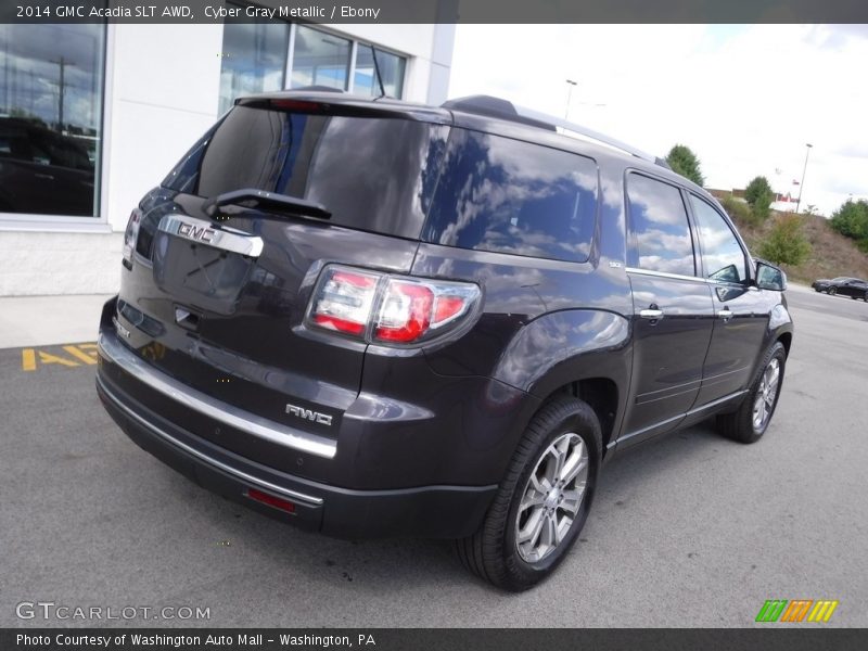 Cyber Gray Metallic / Ebony 2014 GMC Acadia SLT AWD