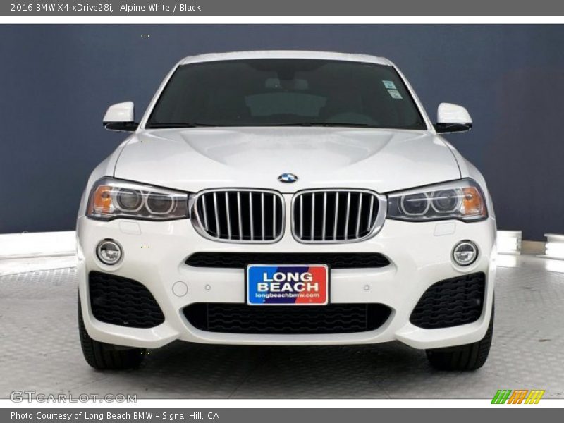 Alpine White / Black 2016 BMW X4 xDrive28i