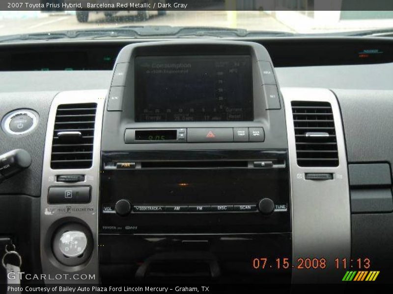 Barcelona Red Metallic / Dark Gray 2007 Toyota Prius Hybrid