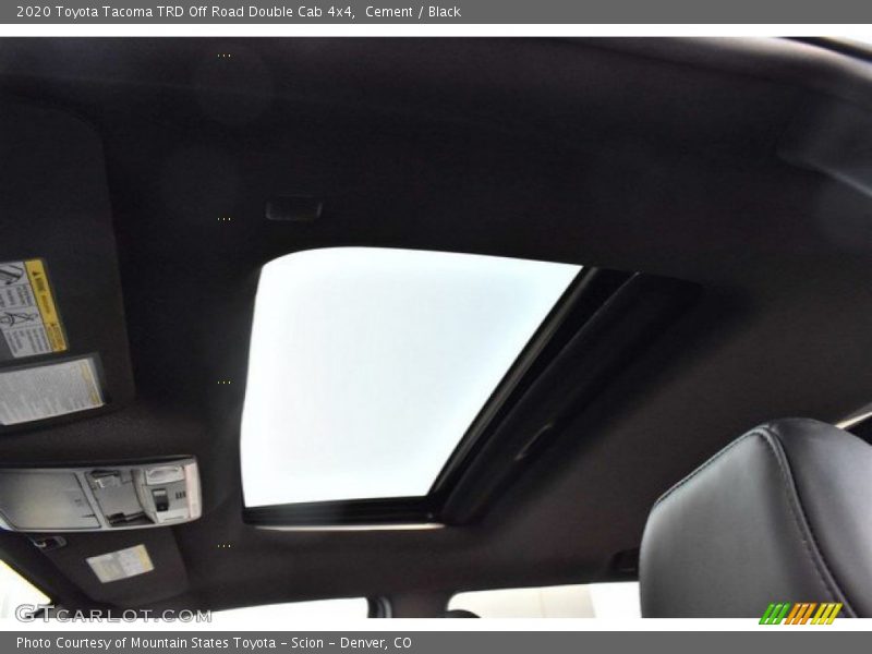 Sunroof of 2020 Tacoma TRD Off Road Double Cab 4x4