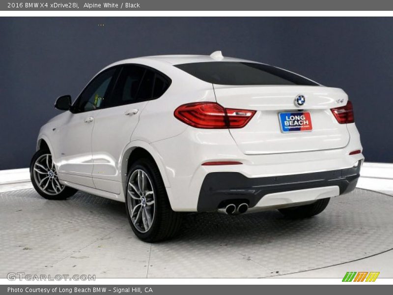 Alpine White / Black 2016 BMW X4 xDrive28i