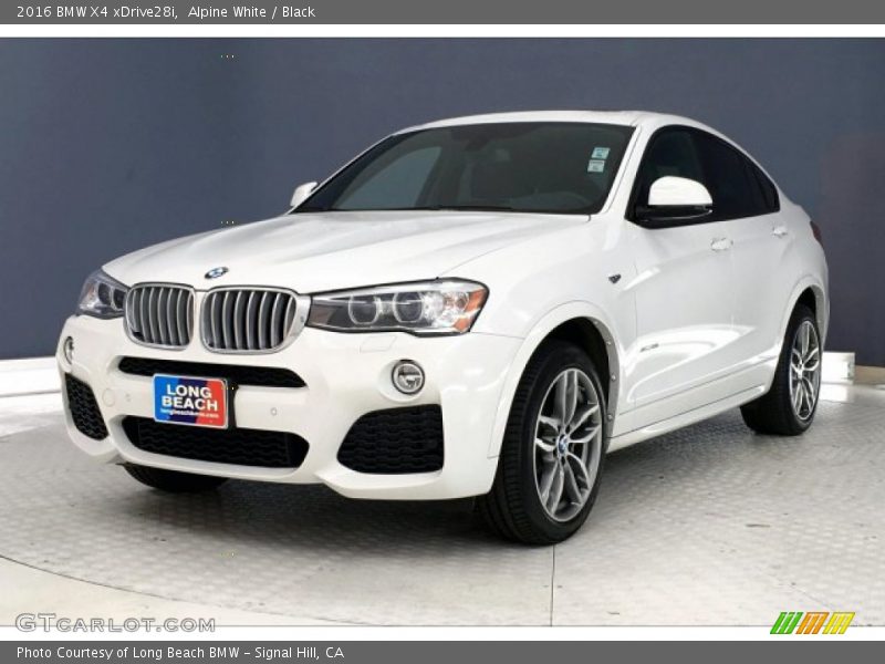 Alpine White / Black 2016 BMW X4 xDrive28i