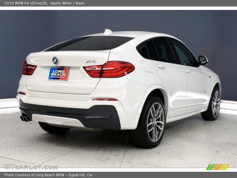 Alpine White / Black 2016 BMW X4 xDrive28i