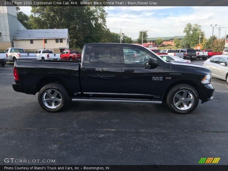 Brilliant Black Crystal Pearl / Black/Diesel Gray 2017 Ram 1500 Tradesman Crew Cab 4x4