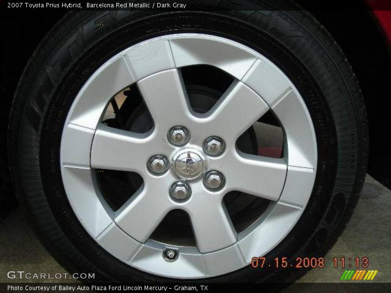 Barcelona Red Metallic / Dark Gray 2007 Toyota Prius Hybrid