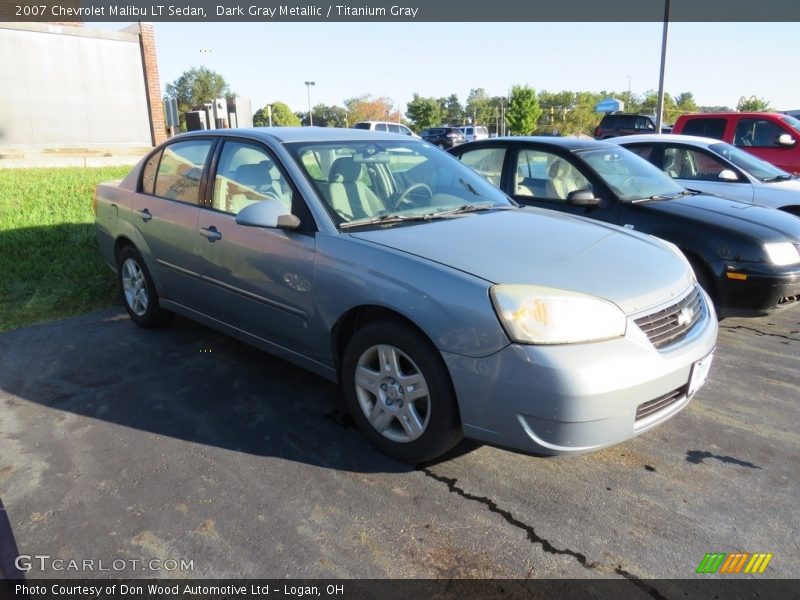 Dark Gray Metallic / Titanium Gray 2007 Chevrolet Malibu LT Sedan