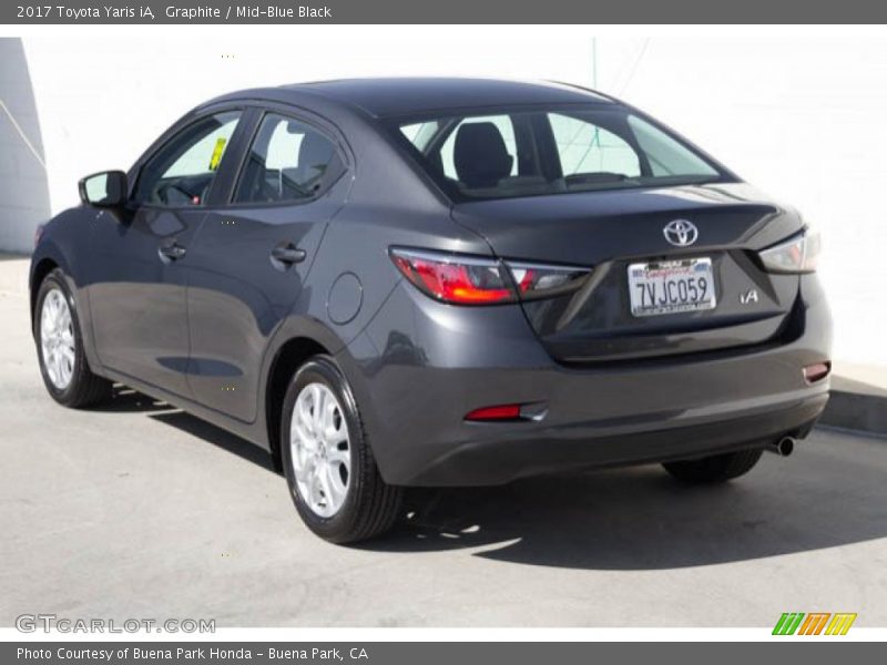 Graphite / Mid-Blue Black 2017 Toyota Yaris iA