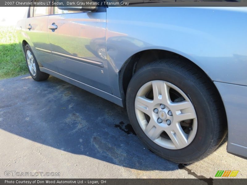 Dark Gray Metallic / Titanium Gray 2007 Chevrolet Malibu LT Sedan