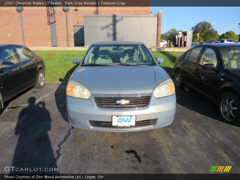 Dark Gray Metallic / Titanium Gray 2007 Chevrolet Malibu LT Sedan