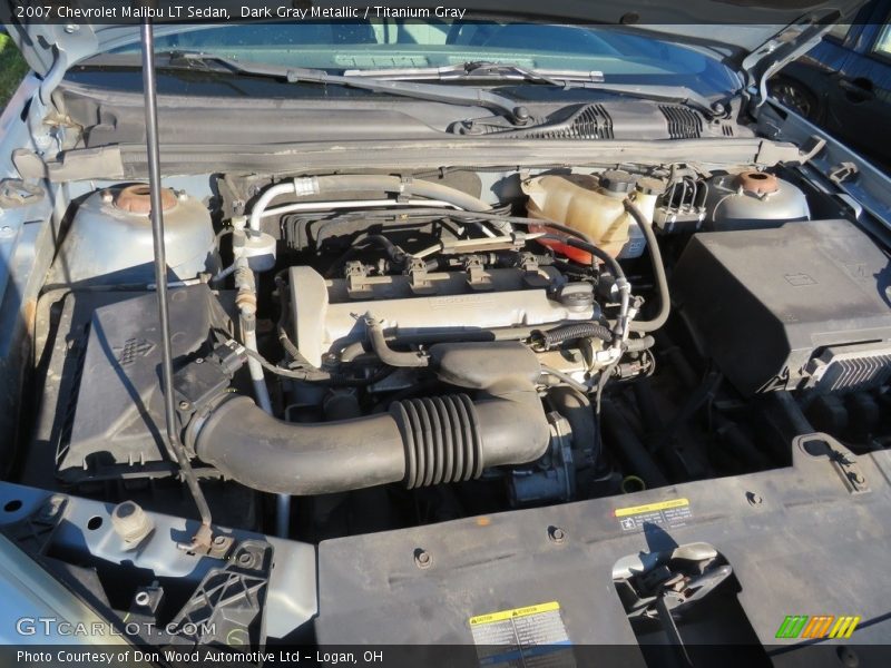 Dark Gray Metallic / Titanium Gray 2007 Chevrolet Malibu LT Sedan