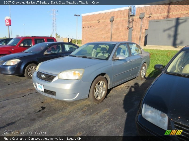 Dark Gray Metallic / Titanium Gray 2007 Chevrolet Malibu LT Sedan
