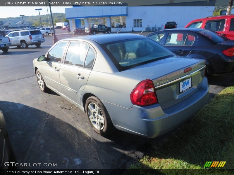 Dark Gray Metallic / Titanium Gray 2007 Chevrolet Malibu LT Sedan