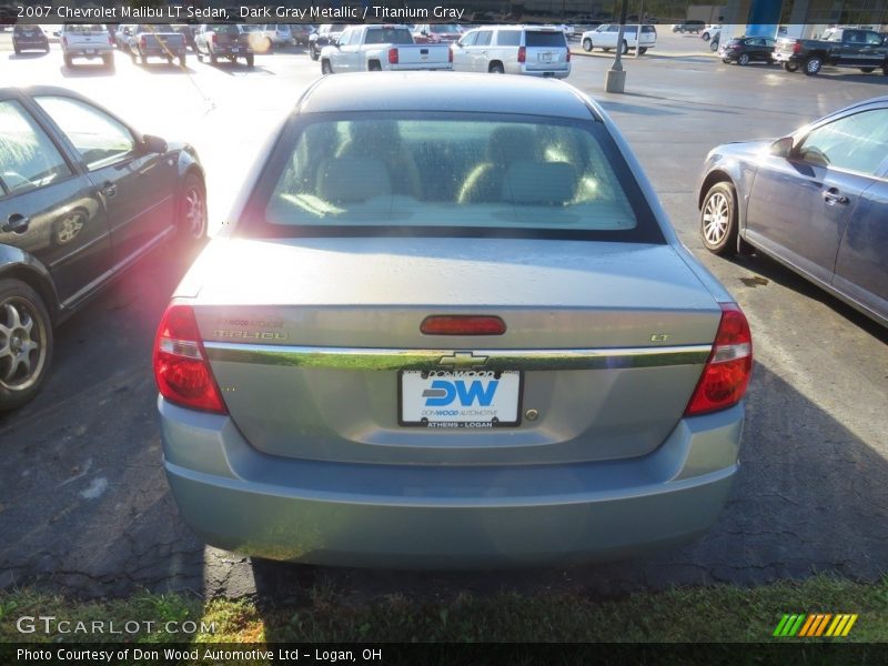 Dark Gray Metallic / Titanium Gray 2007 Chevrolet Malibu LT Sedan
