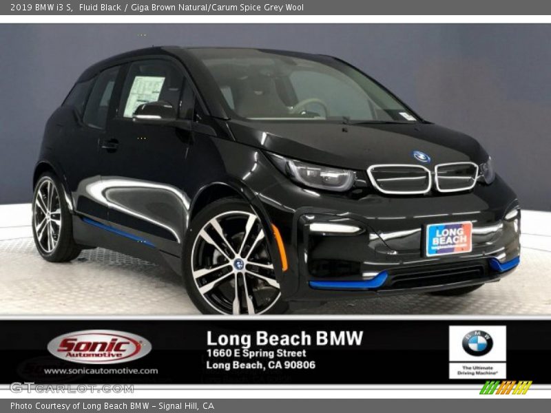 Fluid Black / Giga Brown Natural/Carum Spice Grey Wool 2019 BMW i3 S