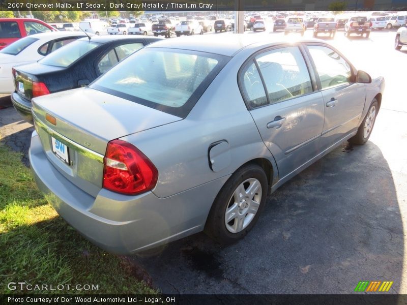 Dark Gray Metallic / Titanium Gray 2007 Chevrolet Malibu LT Sedan