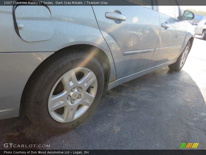 Dark Gray Metallic / Titanium Gray 2007 Chevrolet Malibu LT Sedan