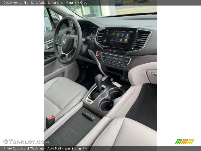 Lunar Silver Metallic / Gray 2019 Honda Pilot EX-L AWD