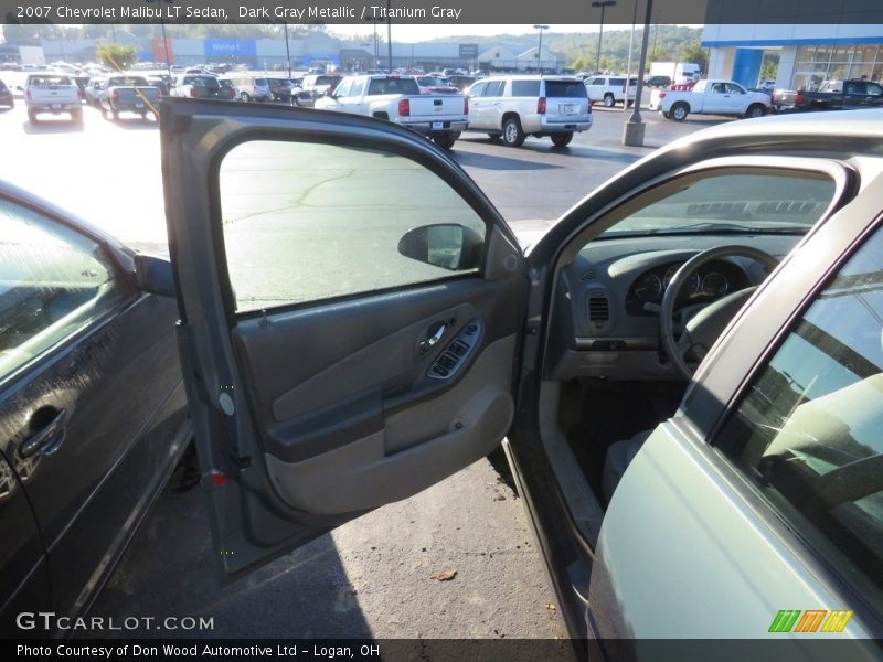 Dark Gray Metallic / Titanium Gray 2007 Chevrolet Malibu LT Sedan