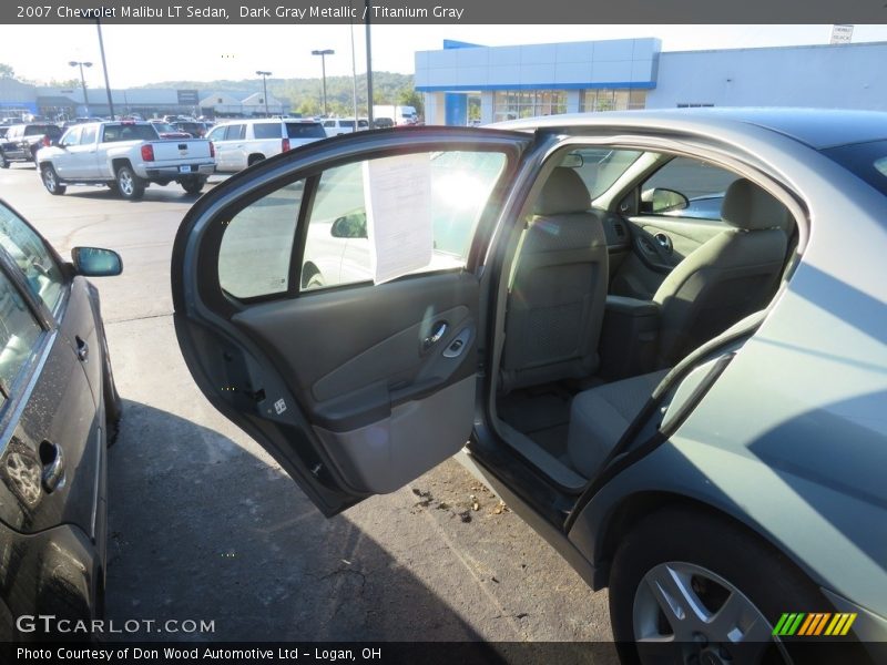 Dark Gray Metallic / Titanium Gray 2007 Chevrolet Malibu LT Sedan
