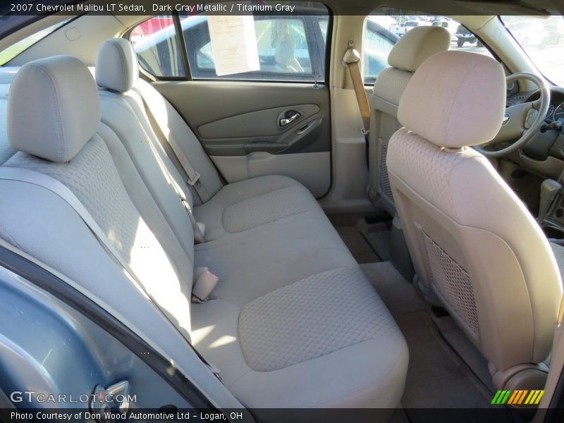 Dark Gray Metallic / Titanium Gray 2007 Chevrolet Malibu LT Sedan