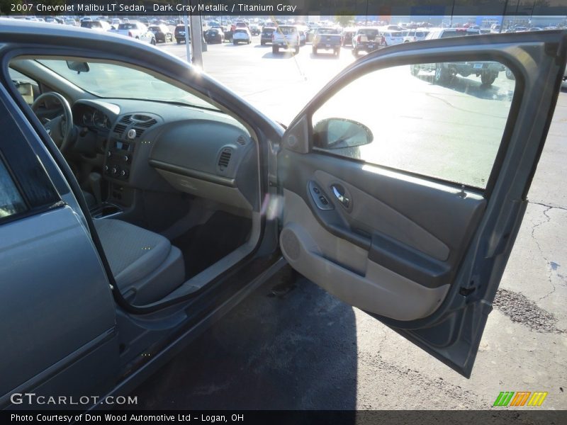 Dark Gray Metallic / Titanium Gray 2007 Chevrolet Malibu LT Sedan