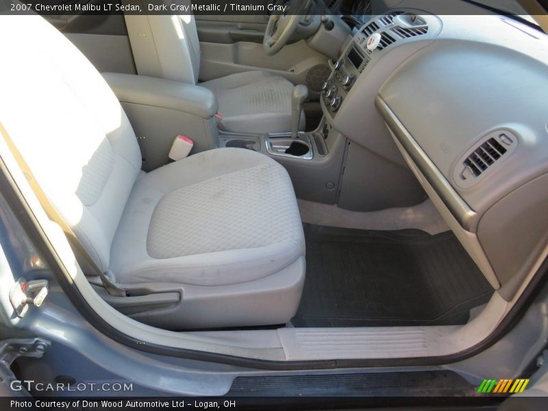 Dark Gray Metallic / Titanium Gray 2007 Chevrolet Malibu LT Sedan