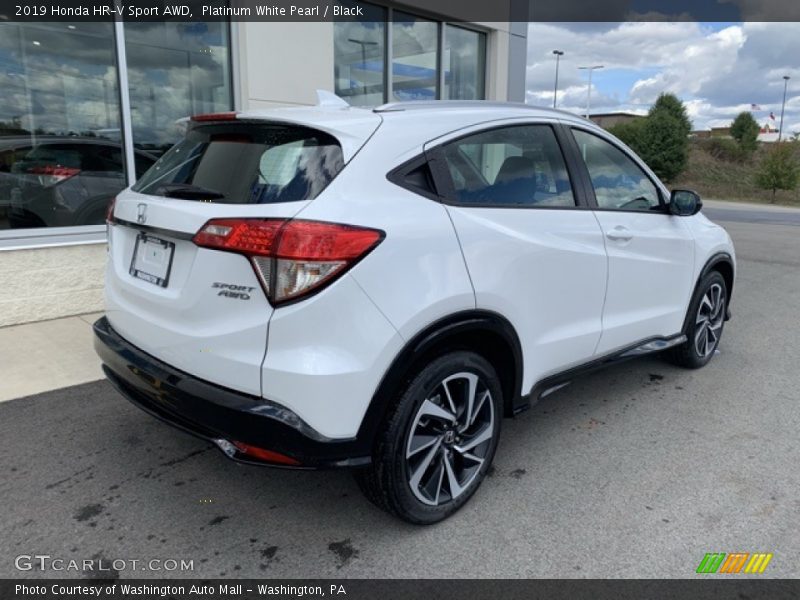 Platinum White Pearl / Black 2019 Honda HR-V Sport AWD