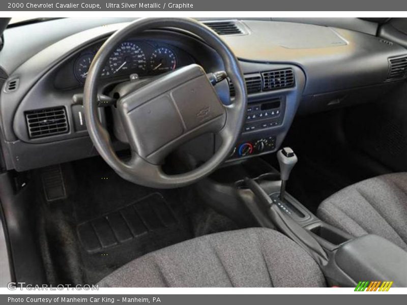Ultra Silver Metallic / Graphite 2000 Chevrolet Cavalier Coupe