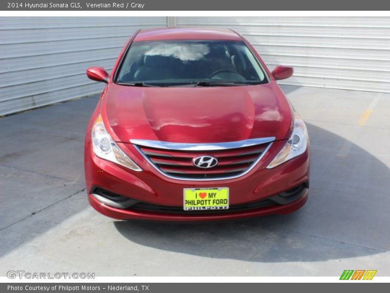 Venetian Red / Gray 2014 Hyundai Sonata GLS