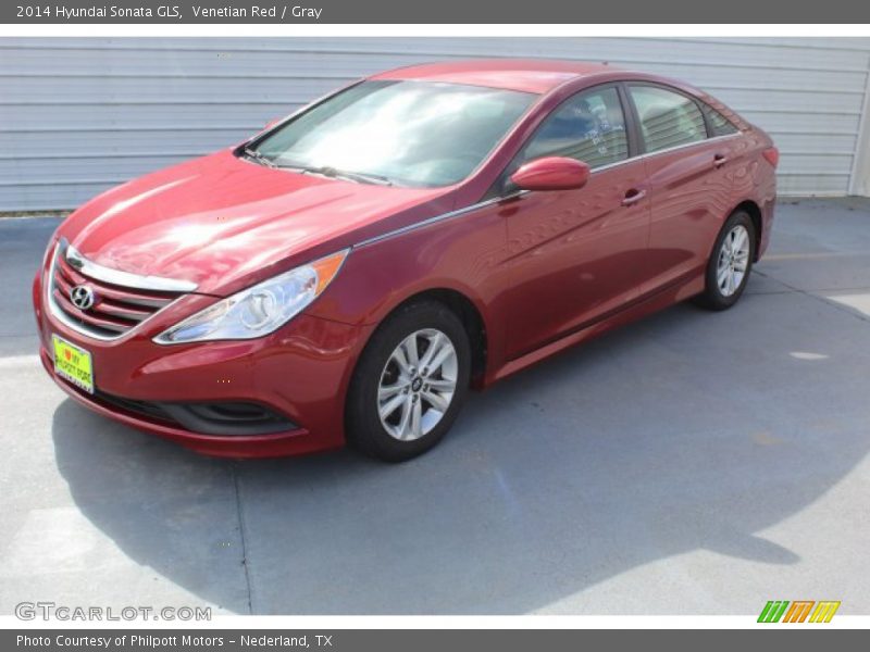 Venetian Red / Gray 2014 Hyundai Sonata GLS