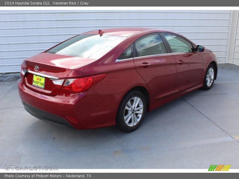 Venetian Red / Gray 2014 Hyundai Sonata GLS