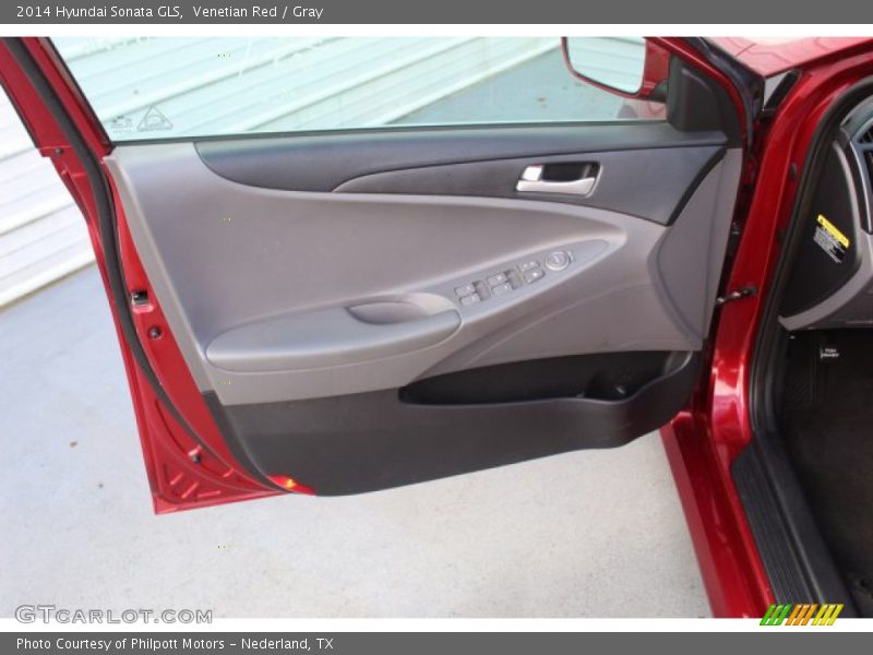 Venetian Red / Gray 2014 Hyundai Sonata GLS