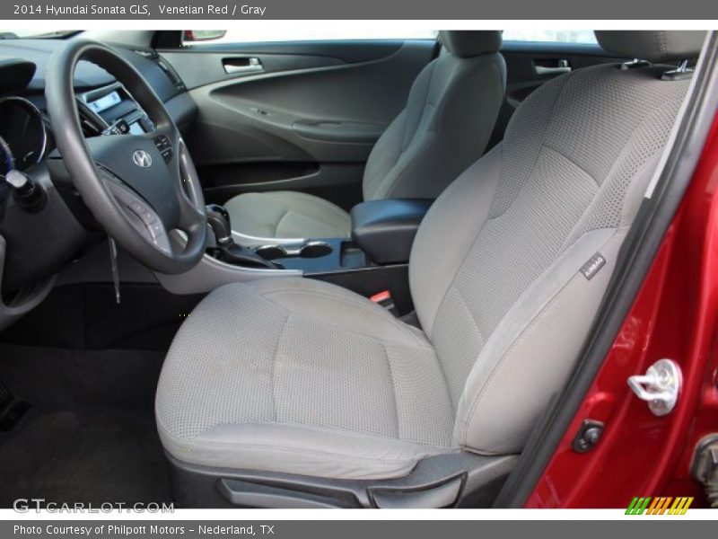 Venetian Red / Gray 2014 Hyundai Sonata GLS