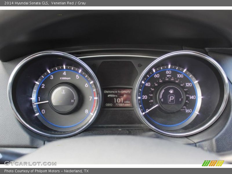 Venetian Red / Gray 2014 Hyundai Sonata GLS