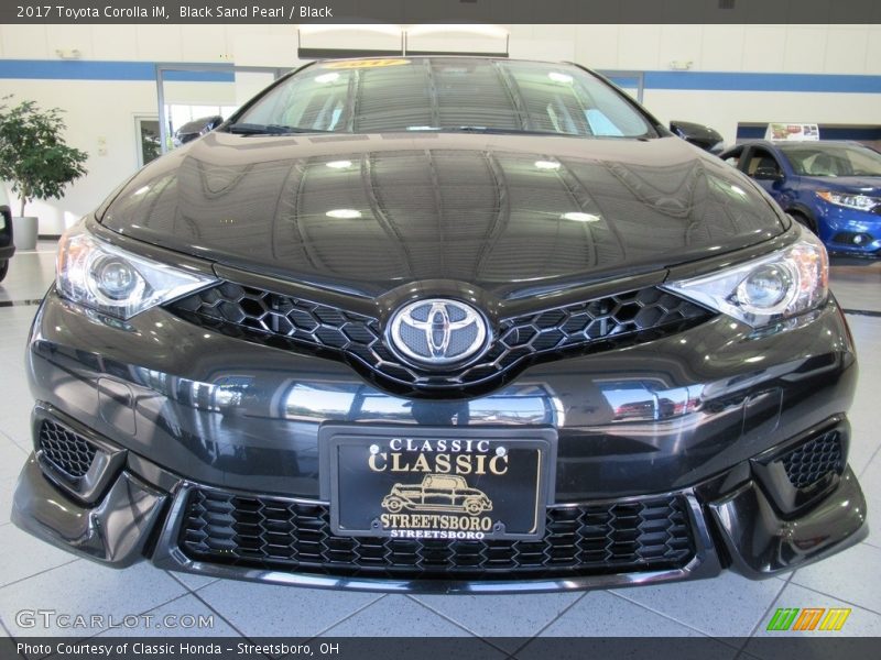 Black Sand Pearl / Black 2017 Toyota Corolla iM