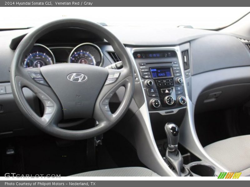 Venetian Red / Gray 2014 Hyundai Sonata GLS