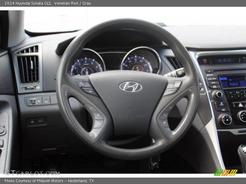 Venetian Red / Gray 2014 Hyundai Sonata GLS