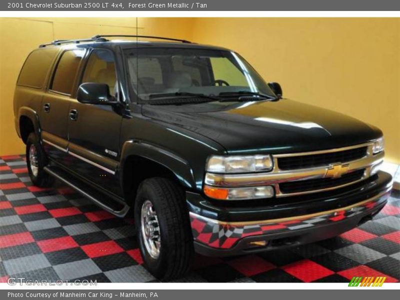 Forest Green Metallic / Tan 2001 Chevrolet Suburban 2500 LT 4x4