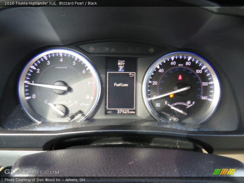 Blizzard Pearl / Black 2016 Toyota Highlander XLE