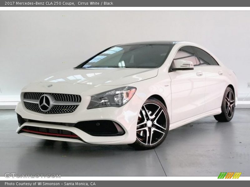 Cirrus White / Black 2017 Mercedes-Benz CLA 250 Coupe