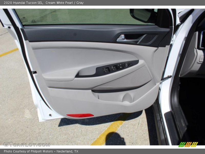 Cream White Pearl / Gray 2020 Hyundai Tucson SEL