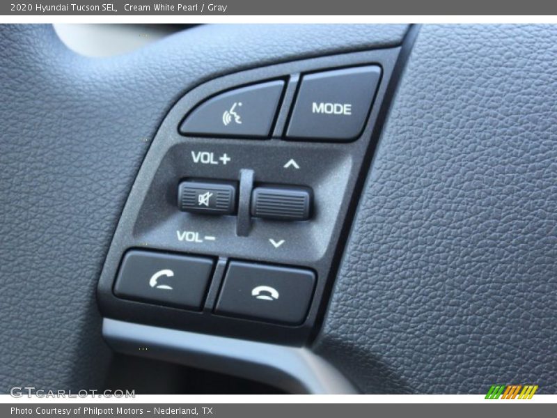 Cream White Pearl / Gray 2020 Hyundai Tucson SEL