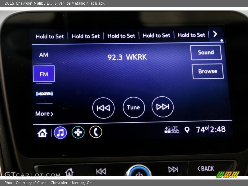 Silver Ice Metallic / Jet Black 2019 Chevrolet Malibu LT