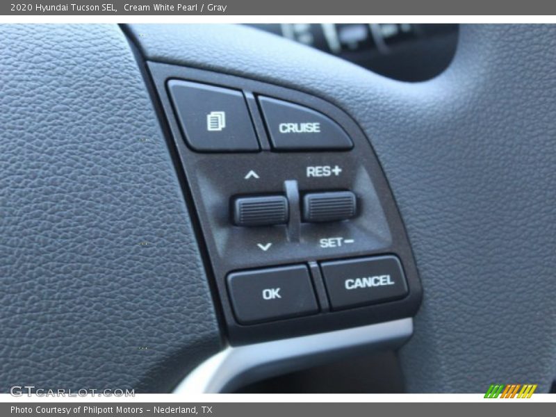 Cream White Pearl / Gray 2020 Hyundai Tucson SEL