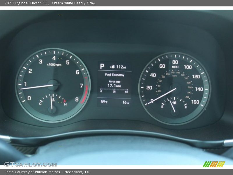Cream White Pearl / Gray 2020 Hyundai Tucson SEL