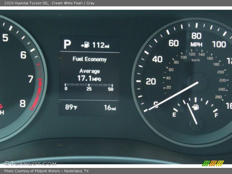 Cream White Pearl / Gray 2020 Hyundai Tucson SEL